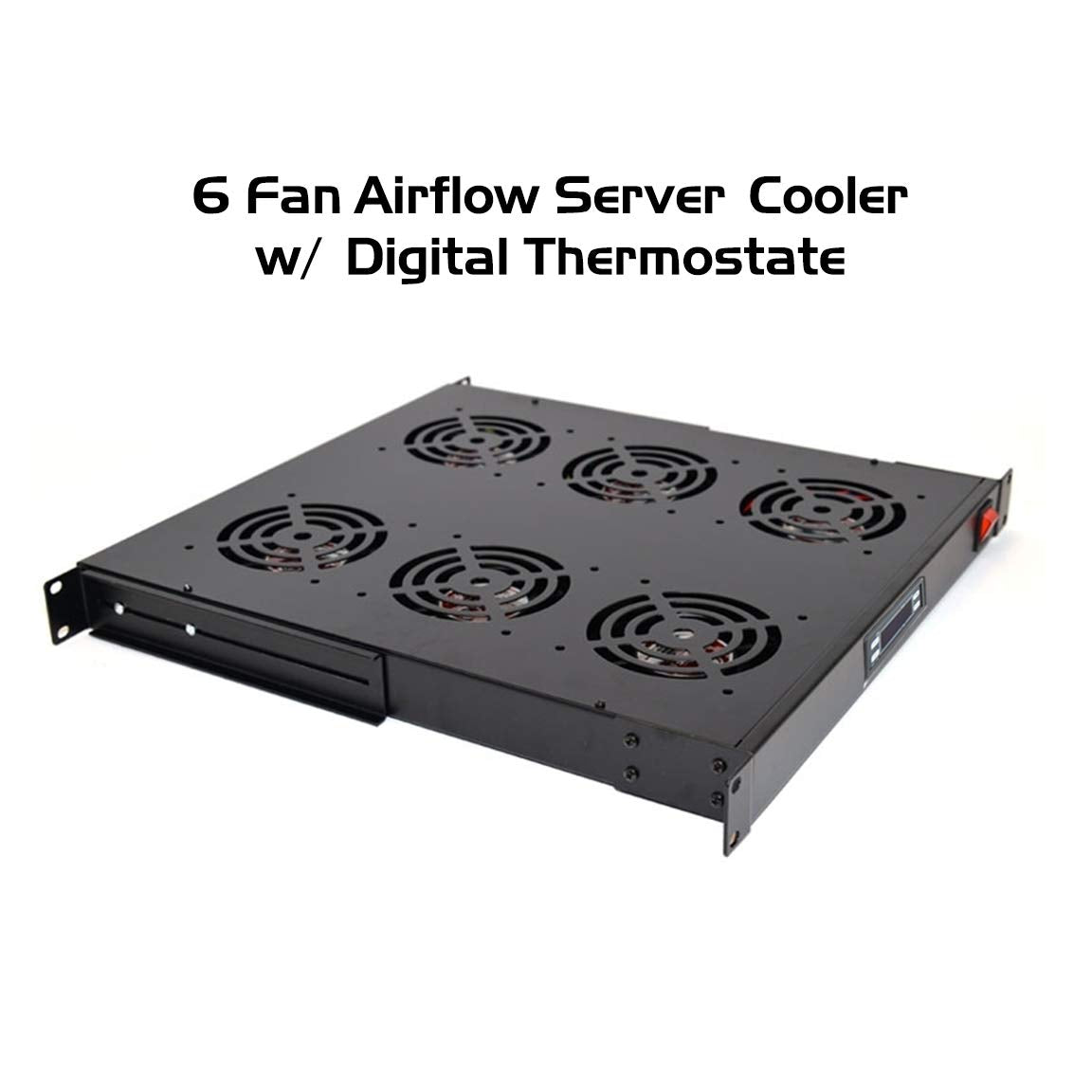 Ares Vision Dual Cooling Fans For 19'' Wide Standard Server Cabinet/Rack (Six Fans)